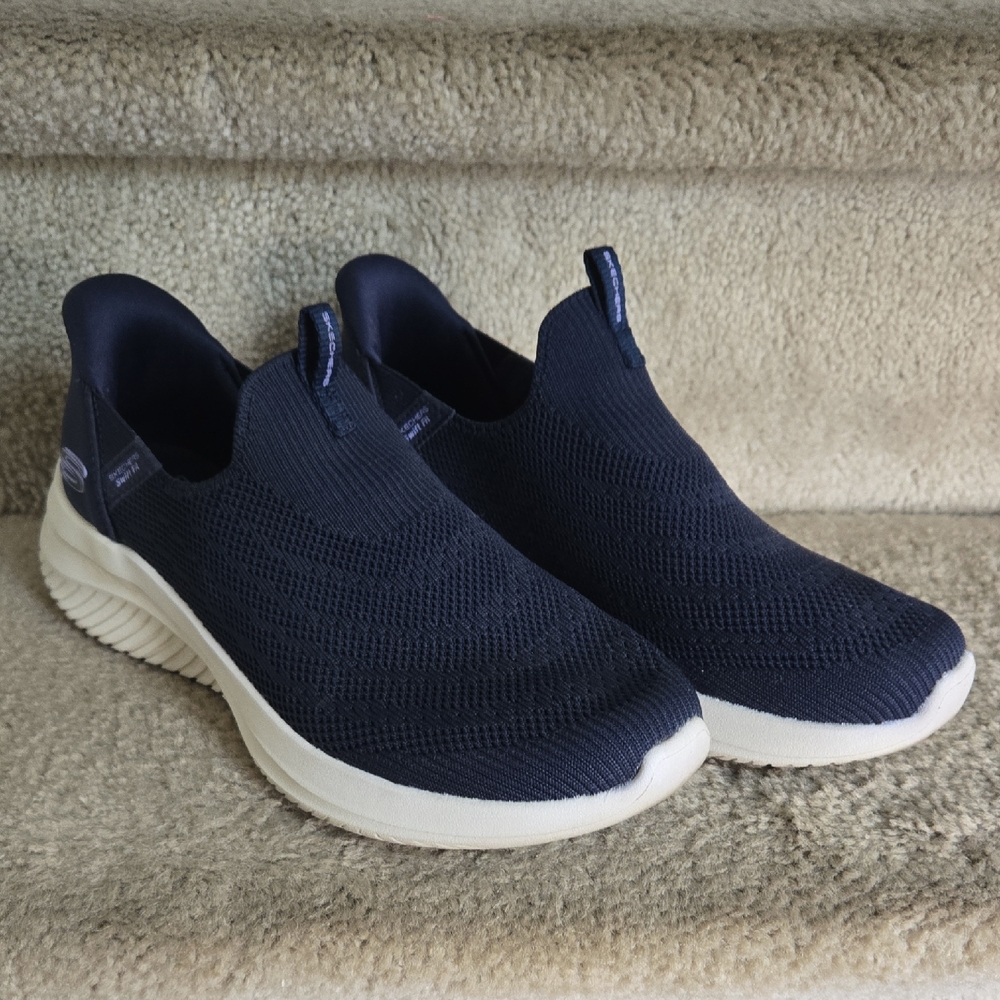 Skechers Navy Blue Slip-On Sneakers